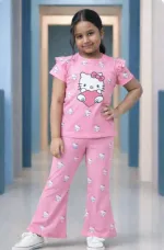Kids' Half Sleeve Cotton Knit T-Shirt and Pant Set, 6 Colours