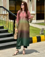 Women's Cotton Silk Digital Print Two Piece, 4 Colours