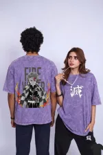 Men's Acid Wash Drop Shoulder T-Shirt, 240+ GSM, Crew Neck