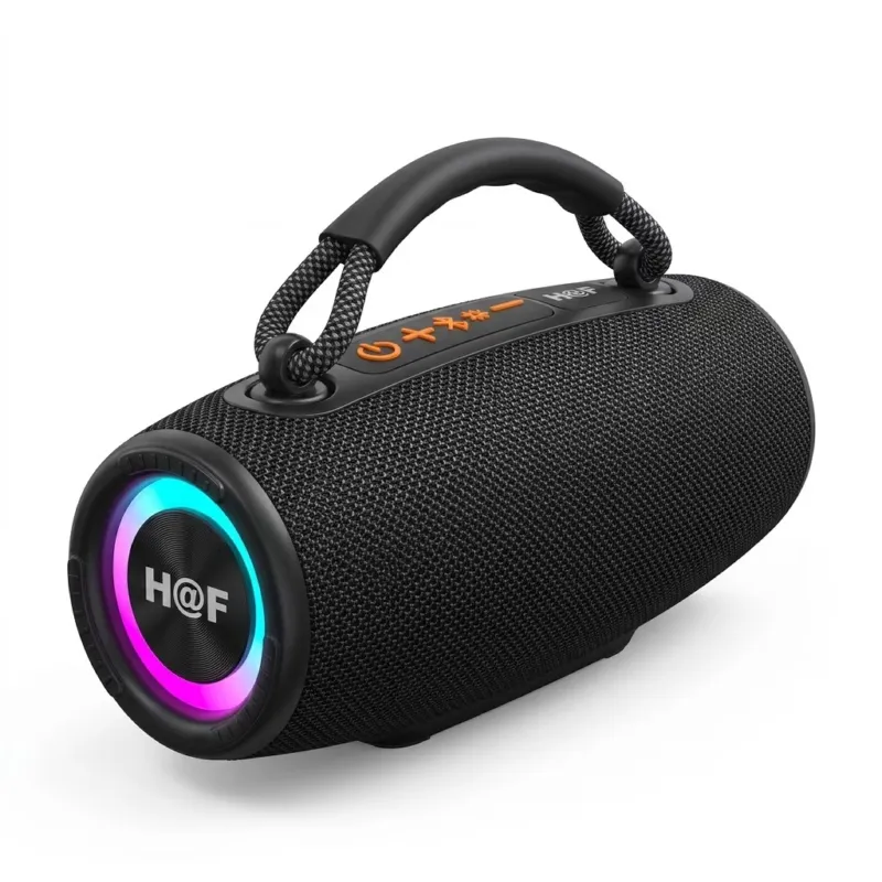 HF-F226 পোর্টেবল ব্লুটুথ স্পিকার – 20W সুপার বেস, RGB লাইট ও IPX4 ওয়াটারপ্রুফ