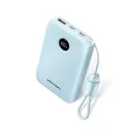Vention FKAL0-C 10000mAh 22.5W ফাস্ট চার্জিং পাওয়ার ব্যাংক, বিল্ট-ইন USB-C কেবলসহ – নীল
