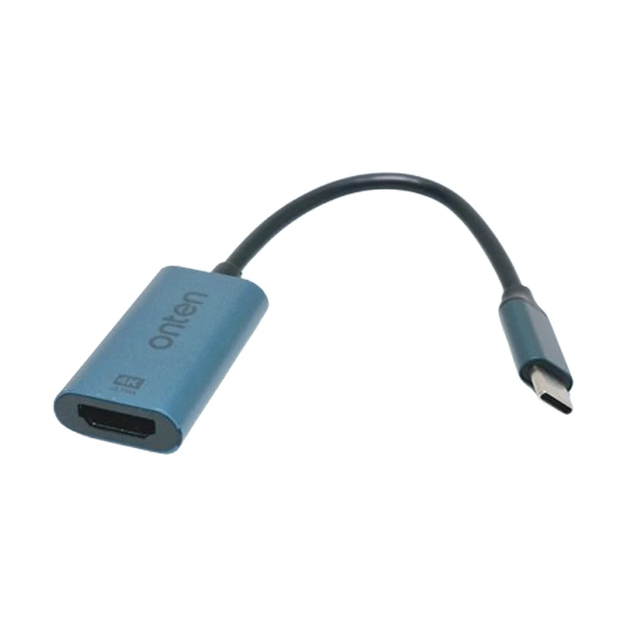 Onten OTN-UC951 USB-C Male to HDMI Female 4K Crystal Teal Converter