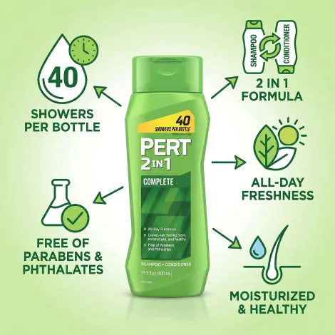 Pert Complete 2in1 শ্যাম্পু + কন্ডিশনার 400ml