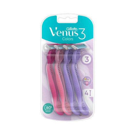 Gillette Venus3 Colours 4pcs Razor (Poland)