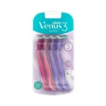 Gillette Venus3 Colours ডিসপোজেবল রেজর 4 পিস