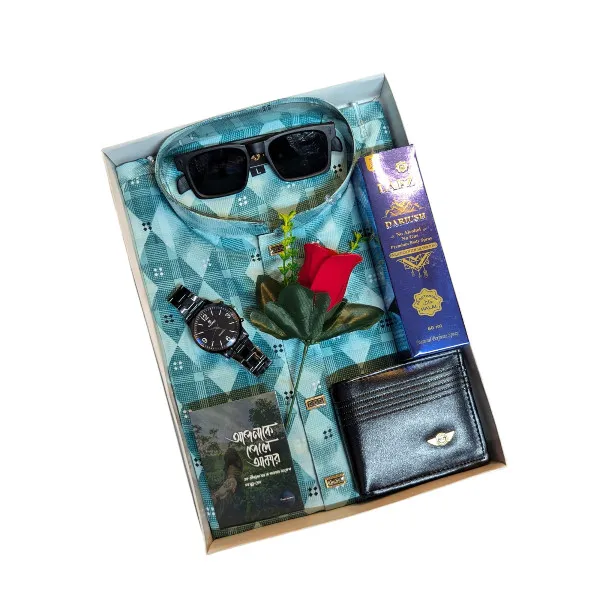 মডার্ন প্রিন্ট কটন পাঞ্জাবি কম্বো, M-L-XL