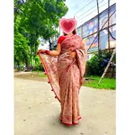 হাফ সিল্ক বুটিক শাড়ি