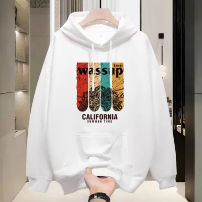 Men's Cotton Winter Hoodie with Full Sleeves, 320 GSM, 6 Colours