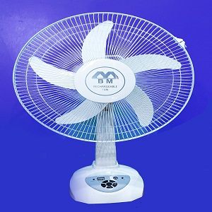 BM 16'' Rechargeable Fan with USB Charger