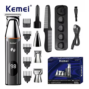 Kemei KM-5857 5 in 1 প্রোফেশনাল হেয়ার ট্রিমার