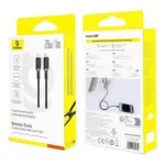 Baseus Dura USB-C to Lightning PD 20W চার্জিং ক্যাবল, 2 মিটার