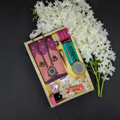সিল্ক কাতান শাড়ি কম্বো প্যাক – অনিয়ন