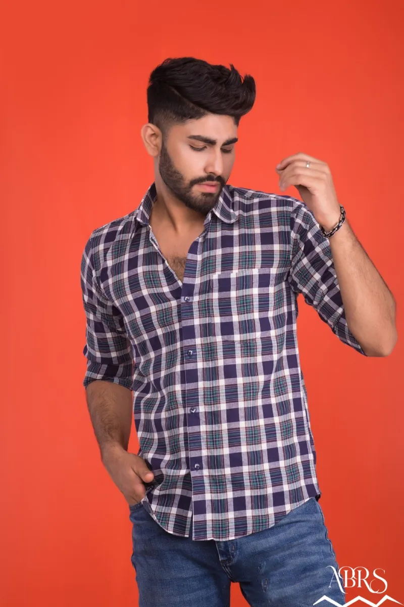 Men's Cotton Formal Shirt in Slim Fit, 2 Colour Choices