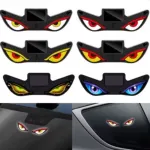 Solar Devil Eyes LED কার/বাইক উইন্ডো লাইট - মোশন সেন্সর ও USB-C চার্জিং