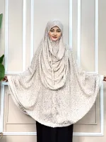 মহিলাদের ভিসকস কটন হিজাব 30 ইঞ্চি নিকাবসহ, 6 রং