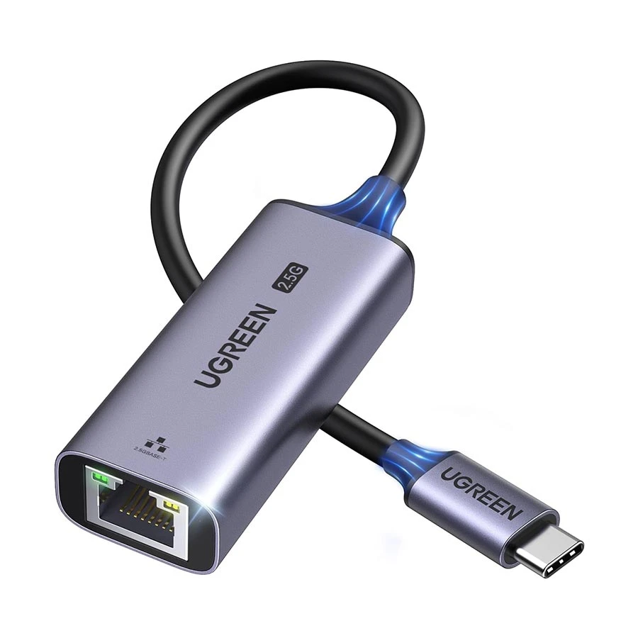 UGREEN CM648 (25052) Type-C Male to LAN Female Gray Converter