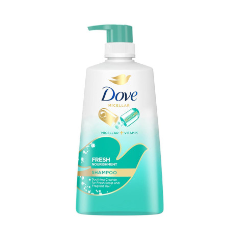 Dove মাইসেলার + ভিটামিন ফ্রেশ নারিশমেন্ট শ্যাম্পু 650ml