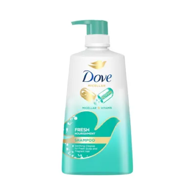 Dove মাইসেলার + ভিটামিন ফ্রেশ নারিশমেন্ট শ্যাম্পু 650ml