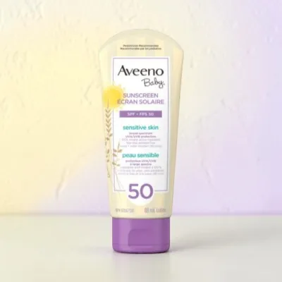 Aveeno Baby সেনসিটিভ স্কিন সানস্ক্রিন লোশন SPF 50 88ml