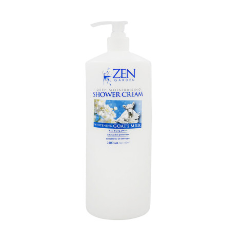 Zen Whitening Goat's Milk Deep Moisturising Shower Cream 2100ml (Malaysia)