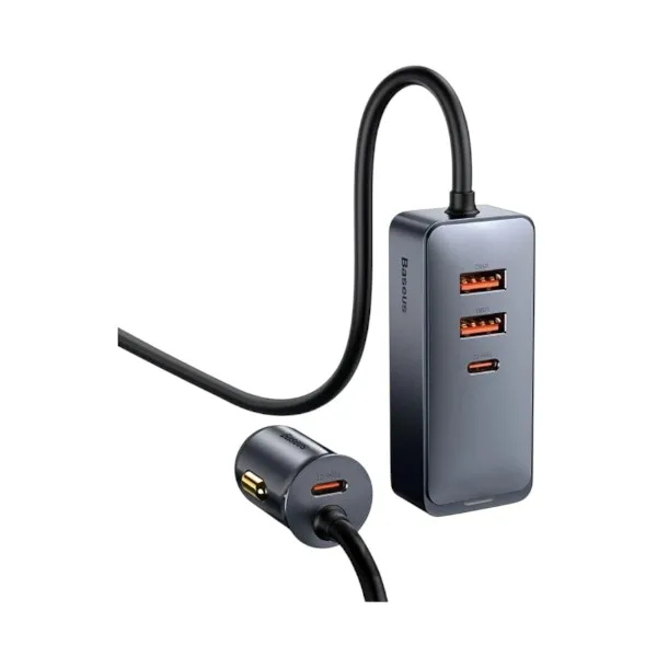 Baseus Share Together CCBT-A0G 60W কার ফাস্ট চার্জার, ডুয়াল USB ও ডুয়াল USB-C