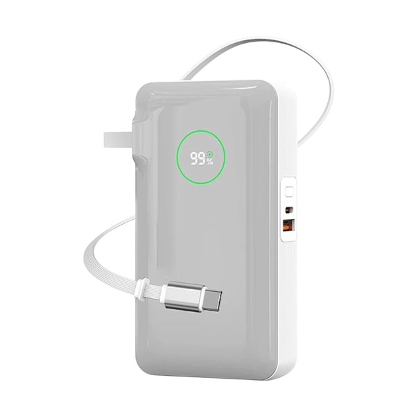 WIWU Wi-P049 10000mAh 35W পাওয়ার ব্যাংক, বিল্ট-ইন চার্জারসহ