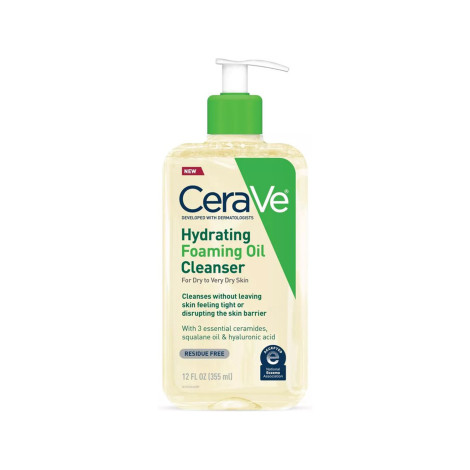 Cerave Hydrating Foaming Oil Cleanser 355ml (USA)