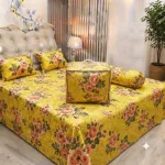 5 Piece Twill Cotton Comforter Set with King Size Bed Sheet