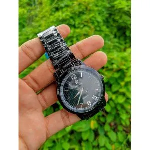 কোয়ার্টজ ফুল ব্ল্যাক পুরুষদের ঘড়ি
