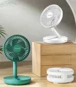 রিচার্জেবল 5 ইঞ্চি ফোল্ডিং ফ্যান HCZ21, সবুজ