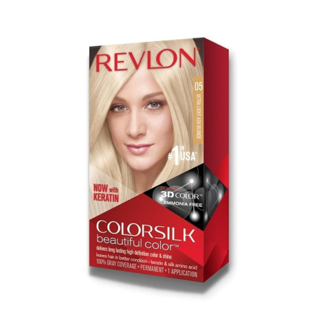 Revlon Colorsilk Beautiful Hair Color - 05 Ultra Light Ash Blonde (USA)