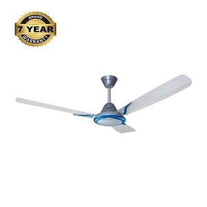 CLICK Camellia Ceiling Fan 56" Silver Blue