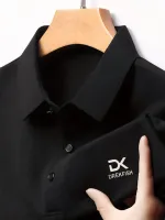 Men's Soft Sewing-Less Polo Shirt, Metal Buttons, 5 Colours