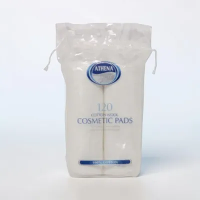 Athena Beaute কটন উল কসমেটিক প্যাড 120 পিস (2 প্যাক)