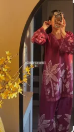 কটন সিল্ক টু পিস 42 ইঞ্চি কামিজ, বডি 36 থেকে 46