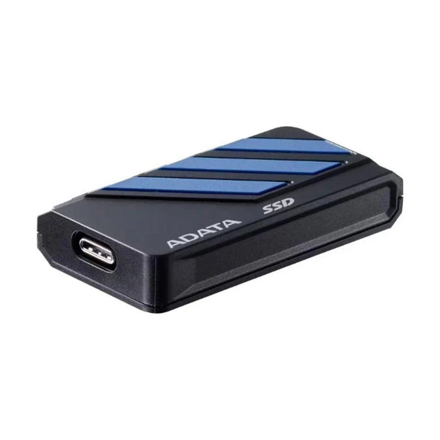 ADATA SC735 1000GB USB 3.2 Gen2 Type-C Portable Blue External SSD