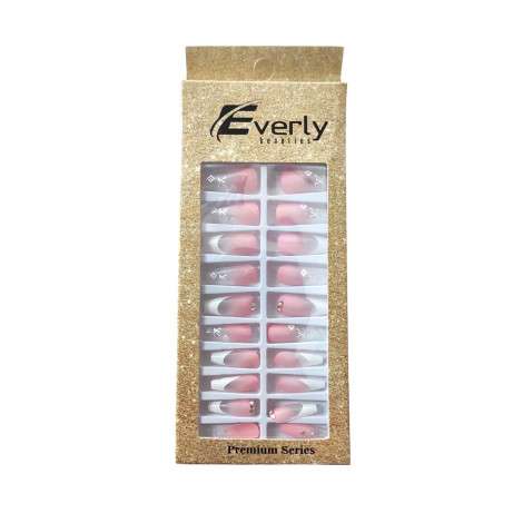 Everly Natural ফেক নেইল 24 পিস - L107