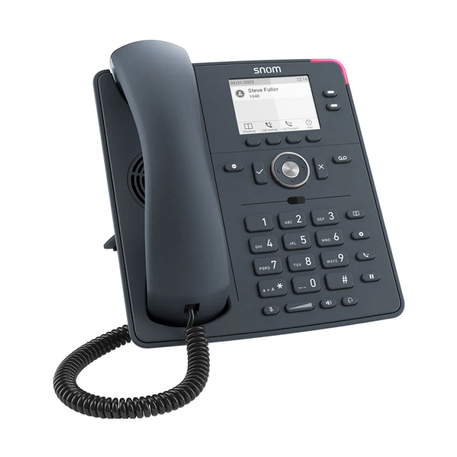 Snom D150 2-SIP PoE Slate Gray Desk IP Phone Set without Adapter