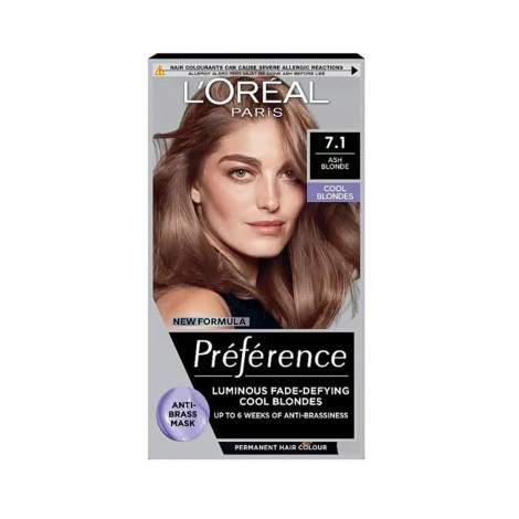 L'Oreal প্রেফারেন্স হেয়ার কালার 7.1 Ash Blonde