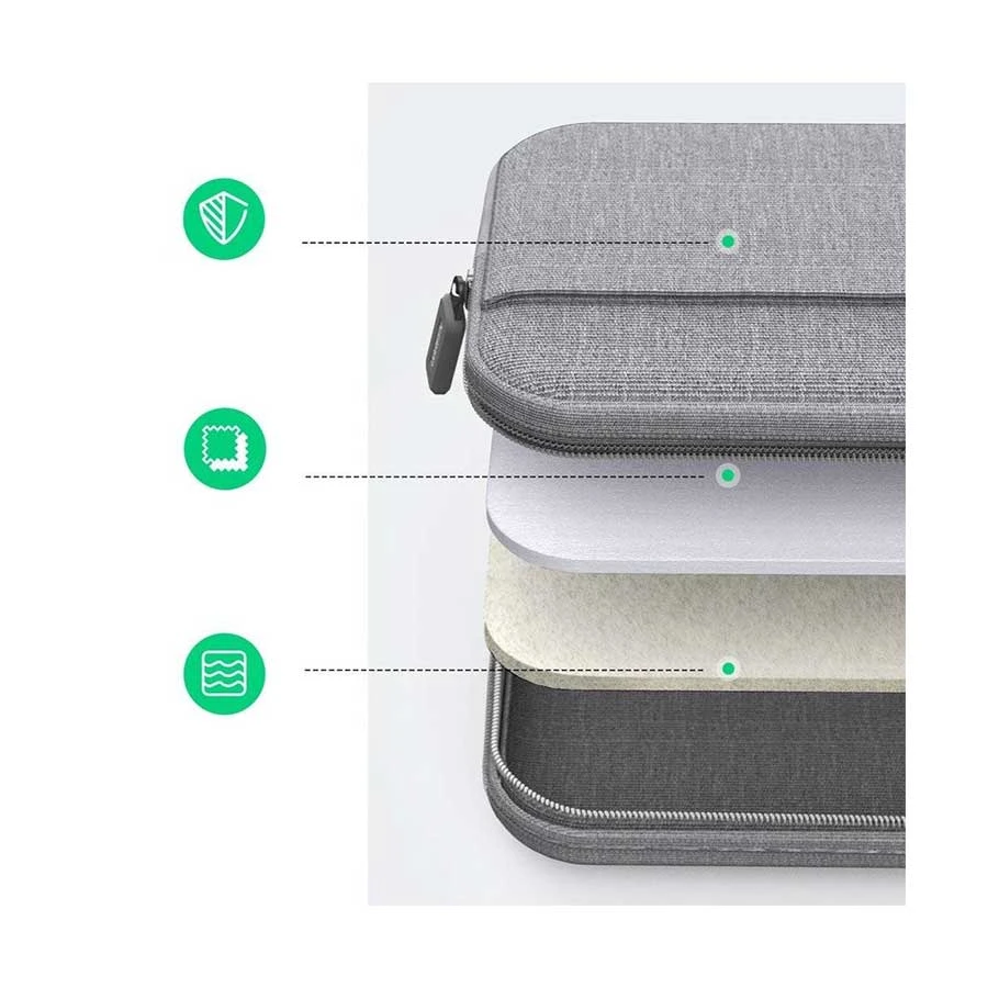 UGREEN LP437 (50337) 14.9 Inch Gray Laptop Sleeve Bag