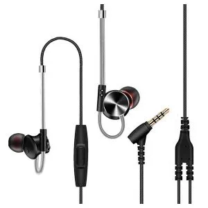 QKZ DM10 স্টেরিও ইয়ারফোন - কালো