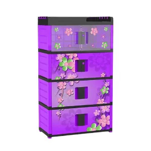 Kitchen Master 4 স্টেপ কিচেন কেবিনেট Camelia Purple