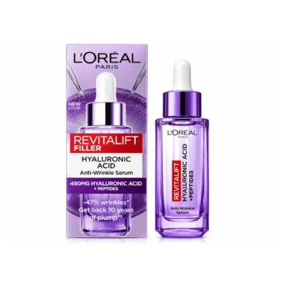 L'Oreal Revitalift Filler হায়ালুরোনিক অ্যাসিড অ্যান্টি-রিঙ্কেল সিরাম 30ml