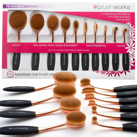 Brush Works Luxurious Oval Brush Set (China)