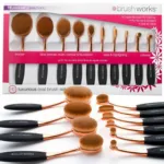Brush Works Luxurious ওভাল মেকআপ ব্রাশ সেট