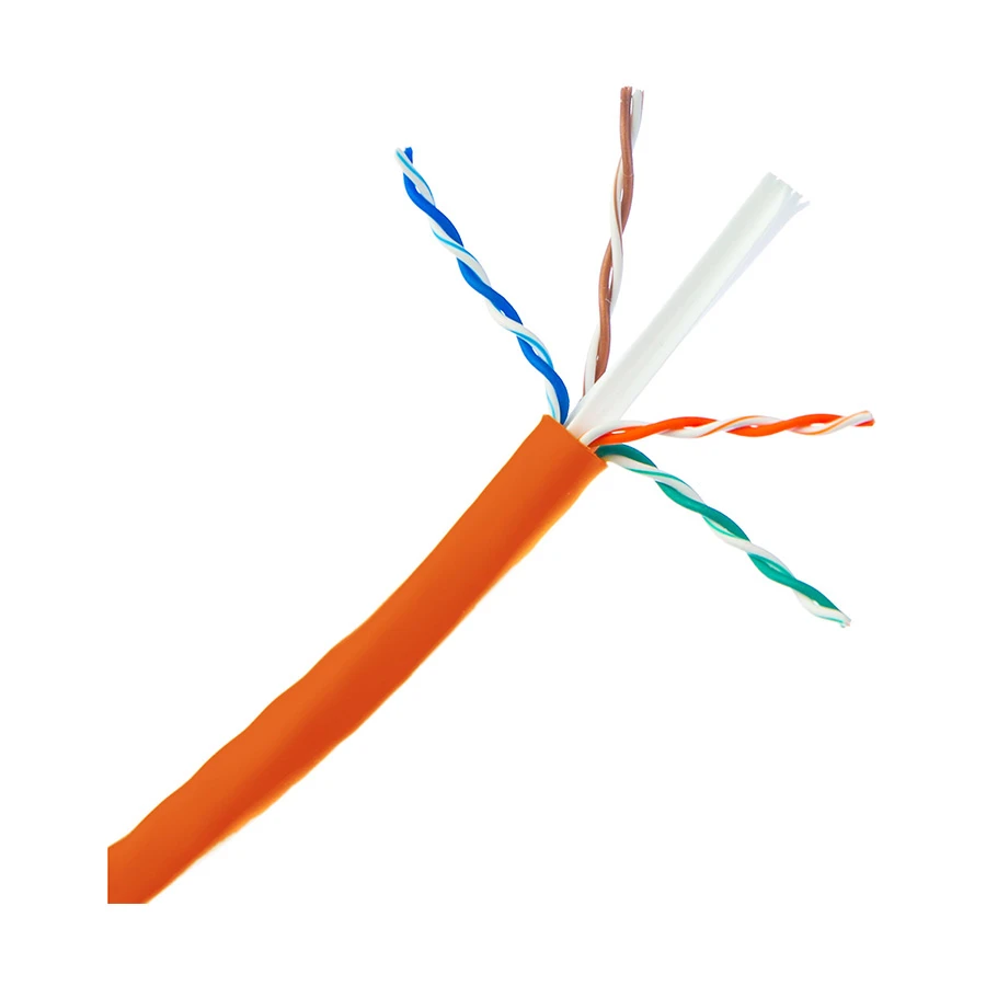 Hikvision DS-1LN6U-ZC0 Cat-6 UTP, 1 Meter, Orange Network Cable