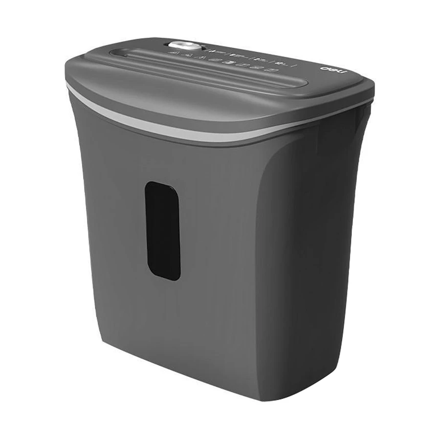 Deli E9945 6 Sheet Gray Paper Shredder