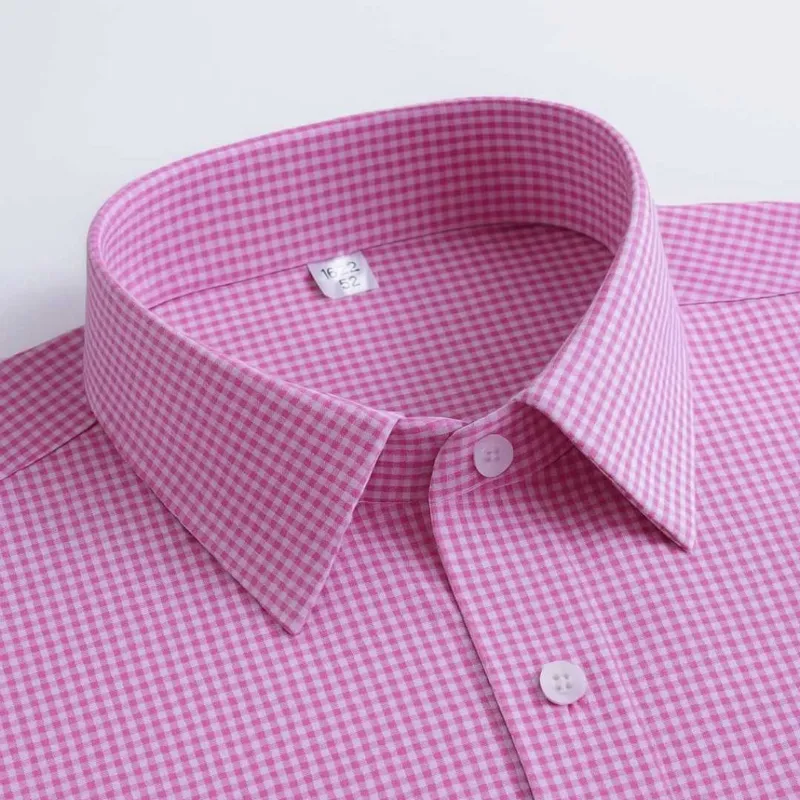 Men's Cotton Shirt with Collar Sizes 15.5 to 17, 6 Colours
