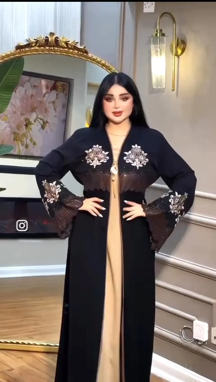 আবায়া কোটি বোরকা ড্রেস, এমব্রয়ডারি ও স্টোন ওয়ার্ক