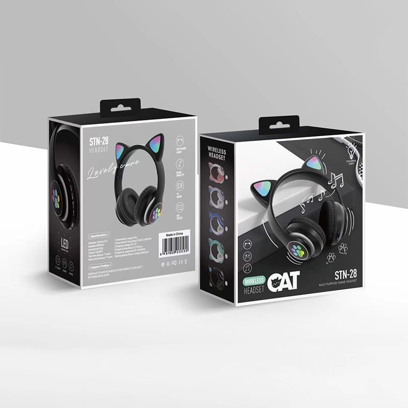 CAT STN-28 ওয়্যারলেস ক্যাট ইয়ার ব্লুটুথ হেডসেট